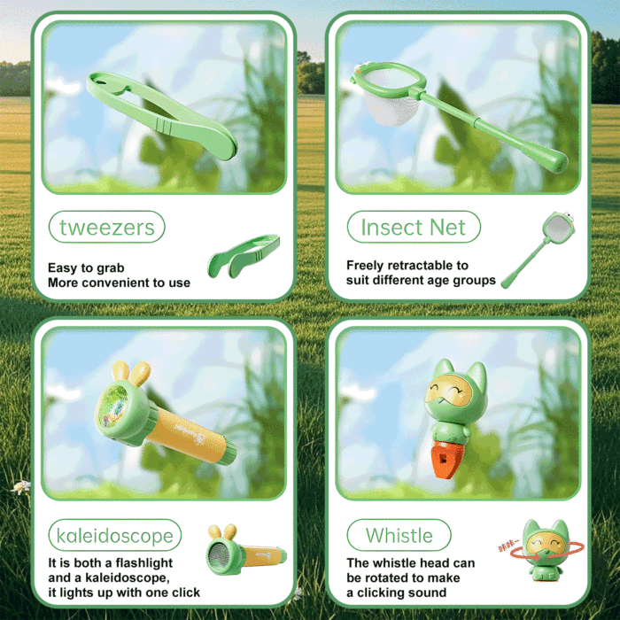 31 Pcs Bug Catcher Kit for Kids, Outdoor Explorer Toys - Image 2