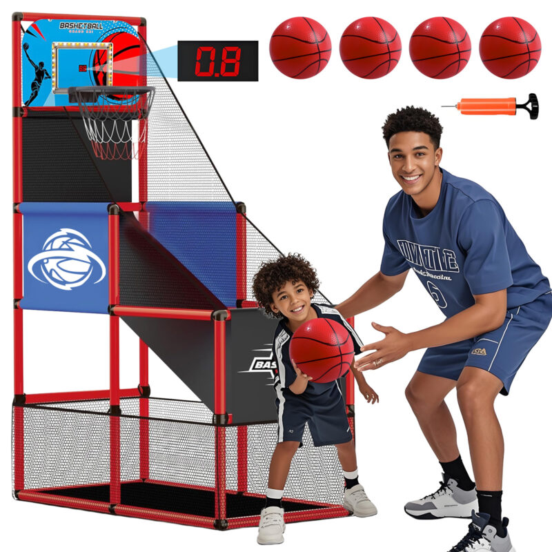 Kids Basketball Hoop Arcade Game - Indoor/Outdoor Toy