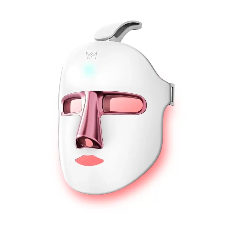 LED Face Mask - 7 Color Light Therapy for Wrinkles & Acne, Wireless Photon Mask with Red/Blue/Green/Purple Lights, Rechargeable Anti-Aging Facial Device for Glowing Skin