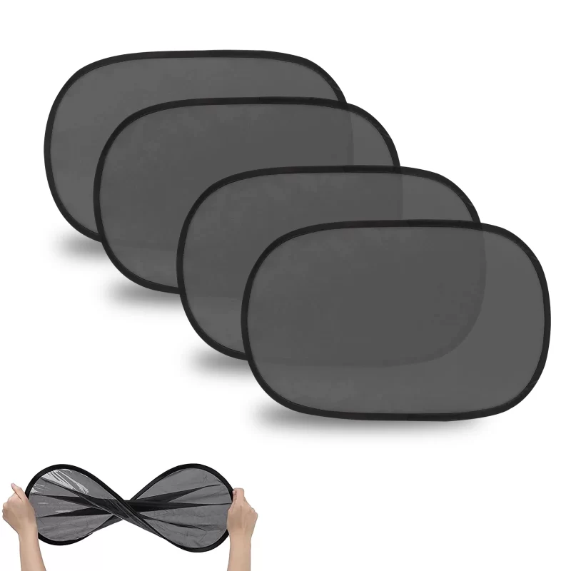 Rirool Window Sunshade Side Automotive Window Shades, 20"x12" 4 Pack