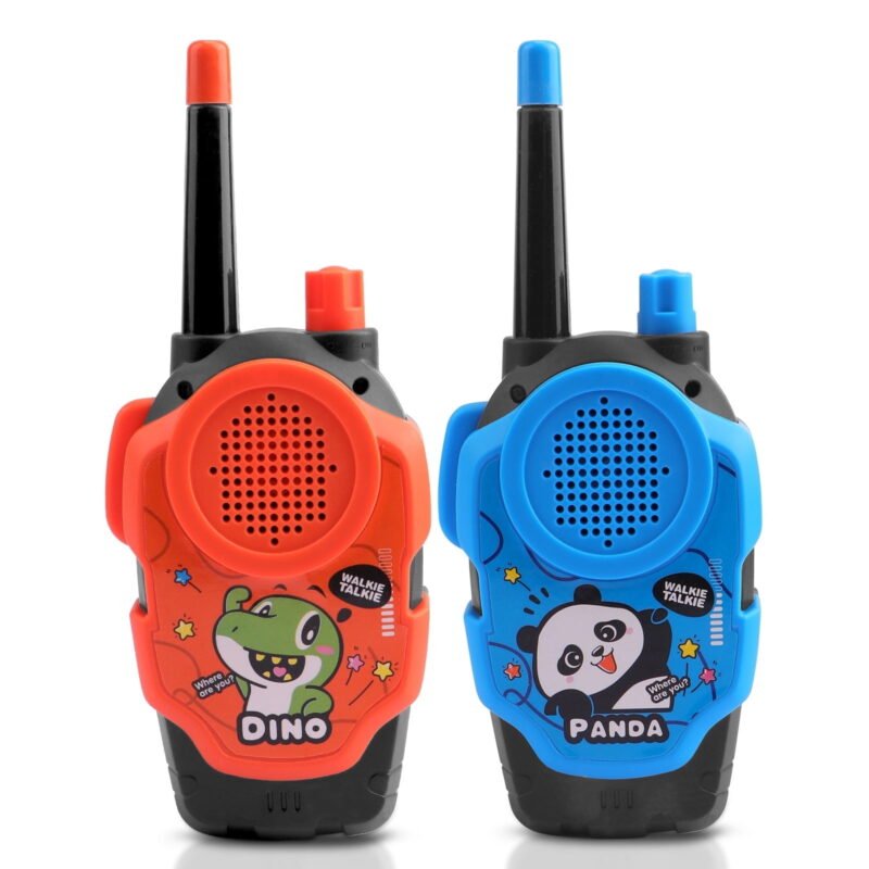 Rirool Walkie Talkies for Kids 2 Pack, Long Range Two Way Radios with Clear Sound, Push-to-Talk, Lanyards, Outdoor Camping Toys for Boys Girls Ages 3-10
