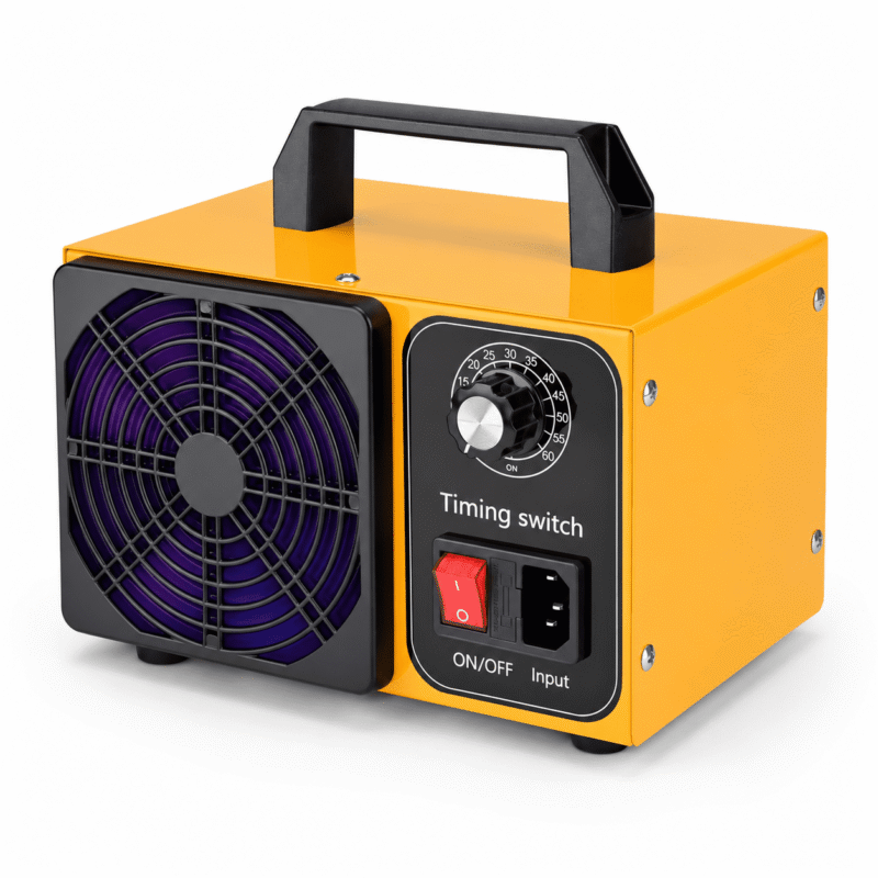 Rirool Ozone Generator 20,000mg/h, Portable Odor Removal Machine for Up to 2,500 sq ft, Commercial Ozone Deodorizer with Timer for Smoke Pet Mold Odor Treatment in Home Garage Car Hotel, Orange Black