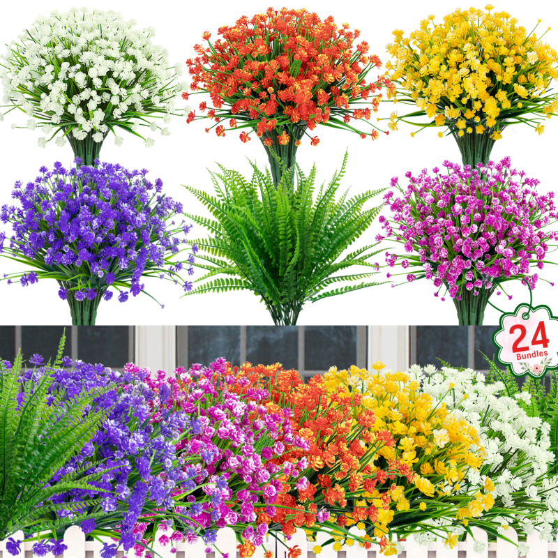 Rirool 30-Piece Multi-Color Tea Flower Decorative Set with Five Shades in One Pack, Party and Bedroom Styling Tool for Dining Corners, Home Centerpieces and Everyday DecorSuit