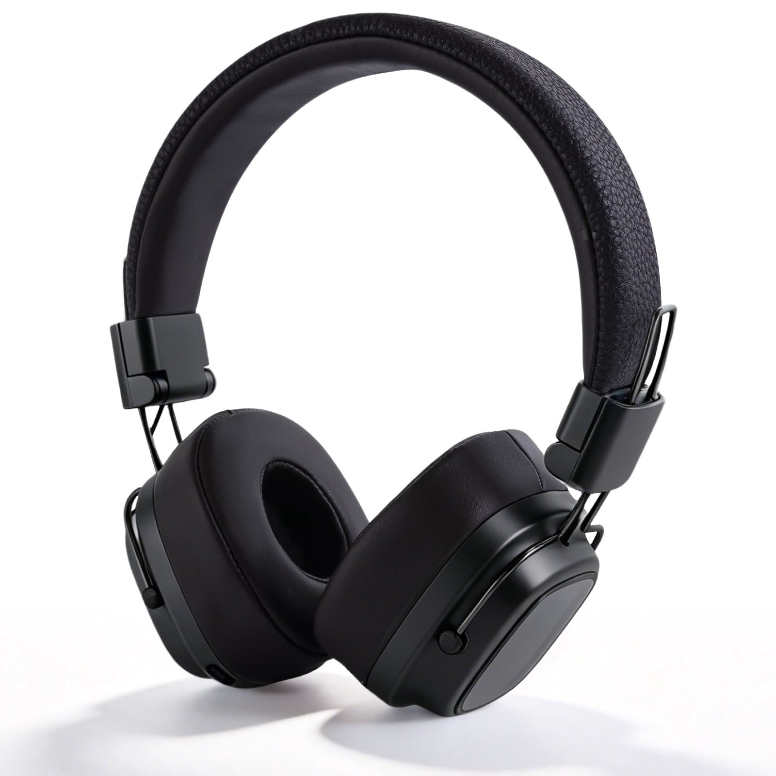 Rirool Retro Bluetooth 5.3 Over-Ear Headphones, Wireless Stereo Headset with Deep Bass, 15H Playtime, Built-in Mic, Type-C Charging, Adjustable Headband, Black